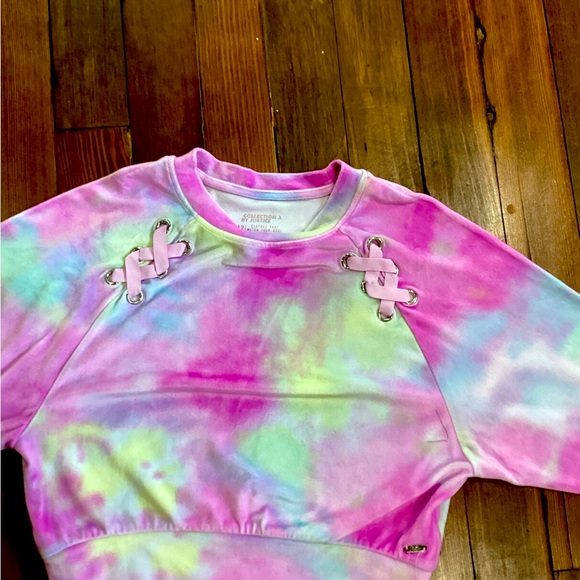 Multi Color Tie Dye Long Sleeve Shirt Justice - Picture 1 of 2